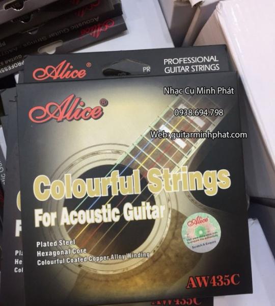 Dây đàn guitar acoustic alice AW435C ( 6 màu)